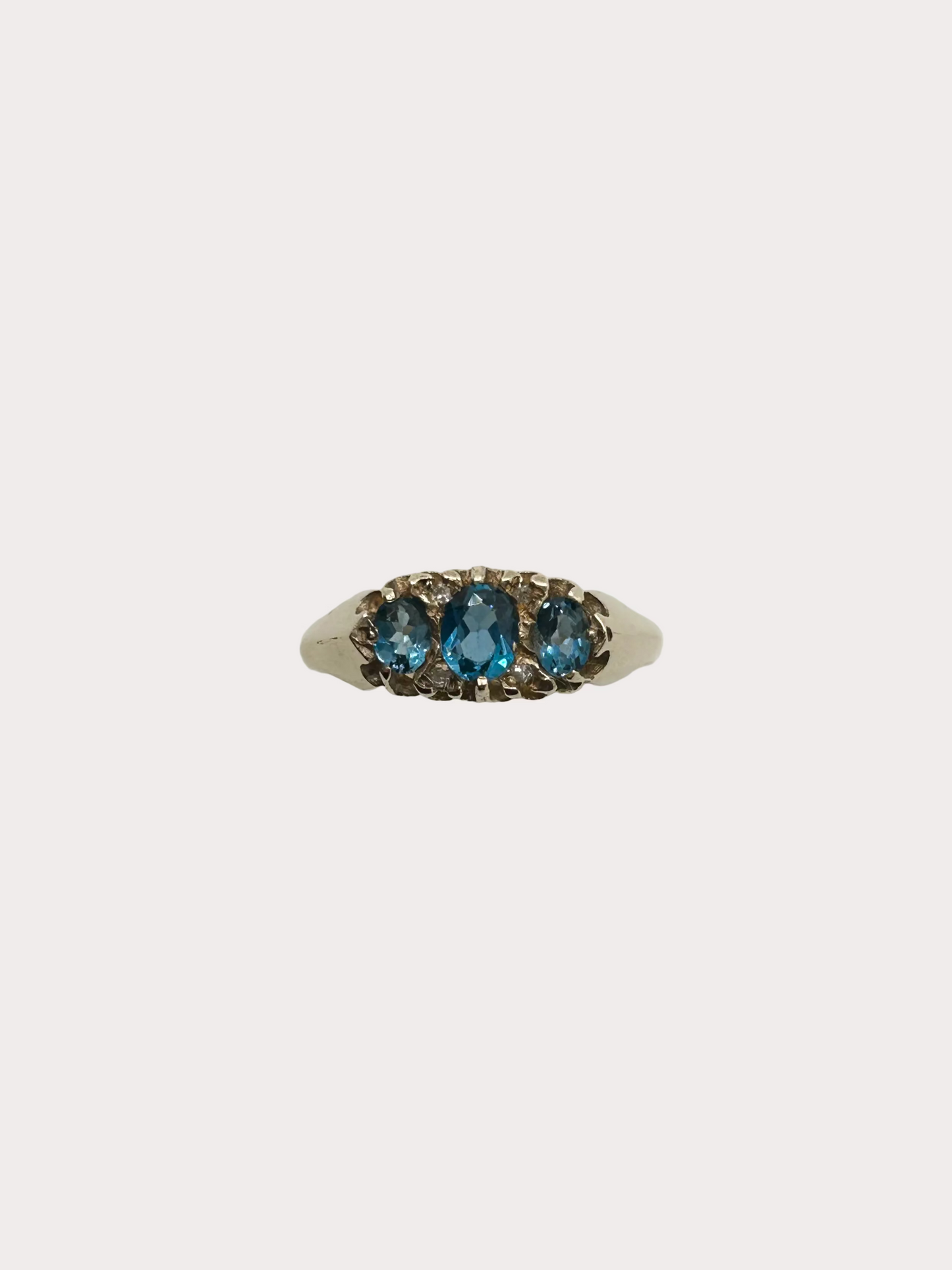 9ct Blue Topaz And Diamond