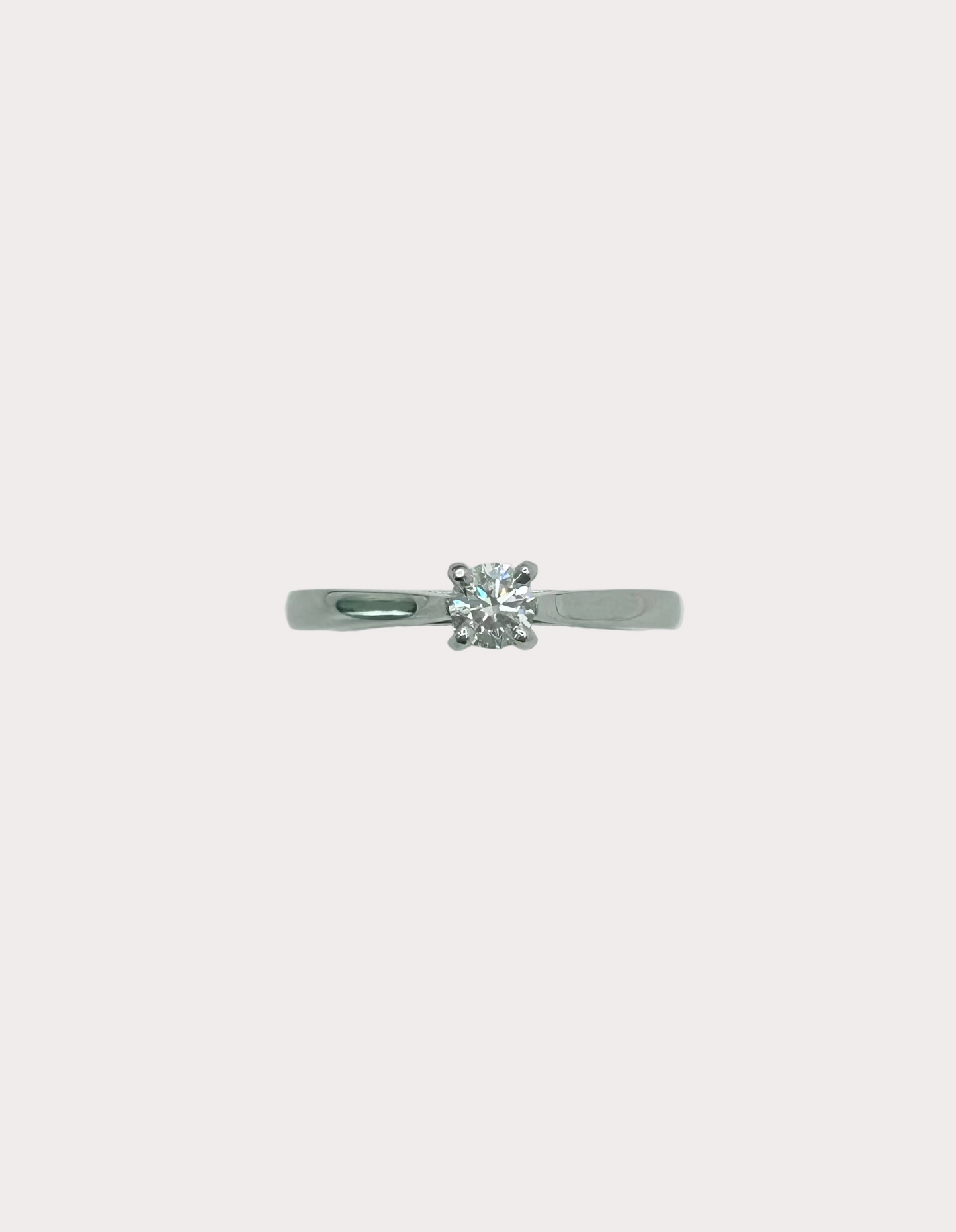 Platinum Diamond Solitaire GIA 0.26 F VS1