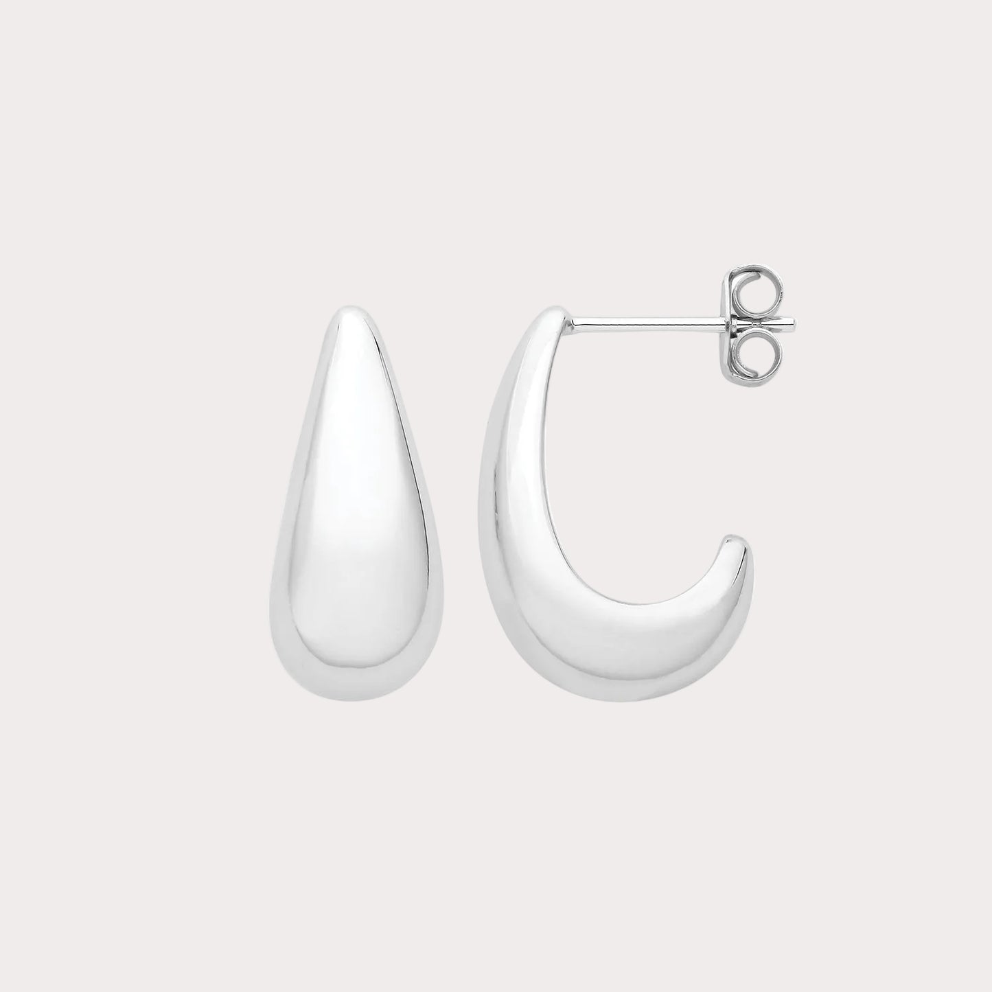 Sterling Silver Dome Stud Earrings