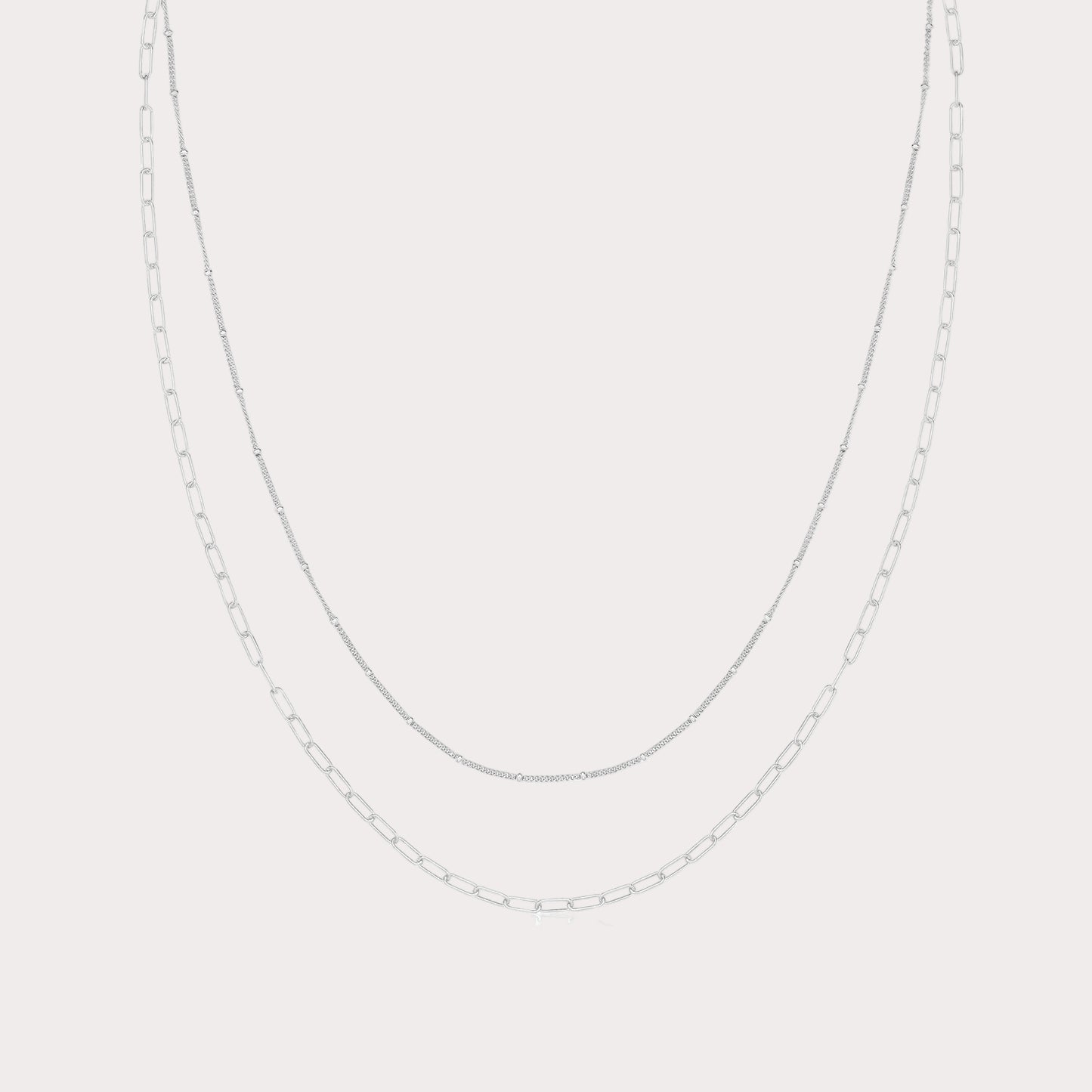 Sterling Silver Multi Chain Necklet