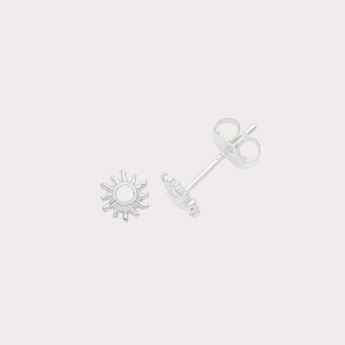 Sterling Silver Sun Earrings