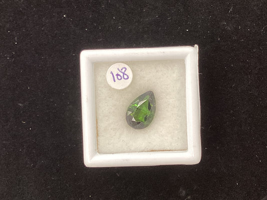 MRJ5327 Pear Shaped Green Tourmaline 10 x 6.7mm 1.95ct