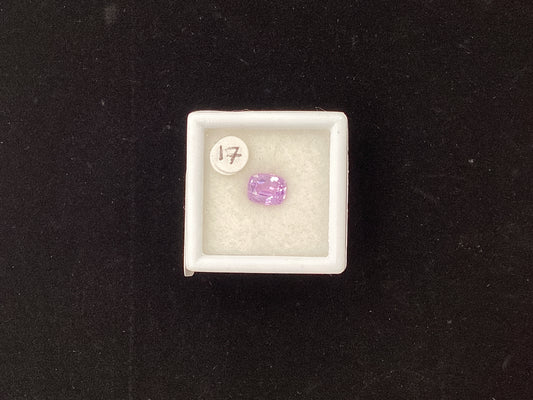 Lilac/Purple Cushion Cut Sapphire P58 6.7 x 5.3mm 1.17ct