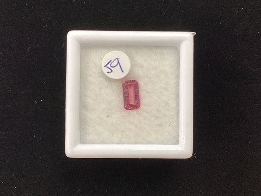 MRJ5278 Long Octagon Pink Tourmaline 6.4 x 3.5mm 0.34ct