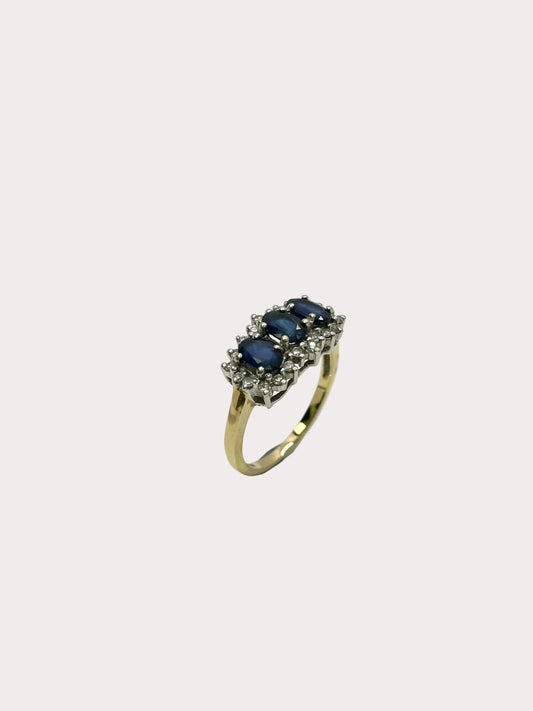 18ct Sapphire and Diamond Ring
