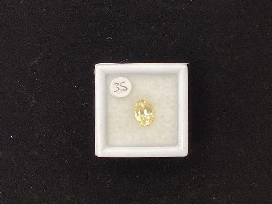 Oval Yellow Sapphire Y3 7.8 x 5.7mm 1.60ct