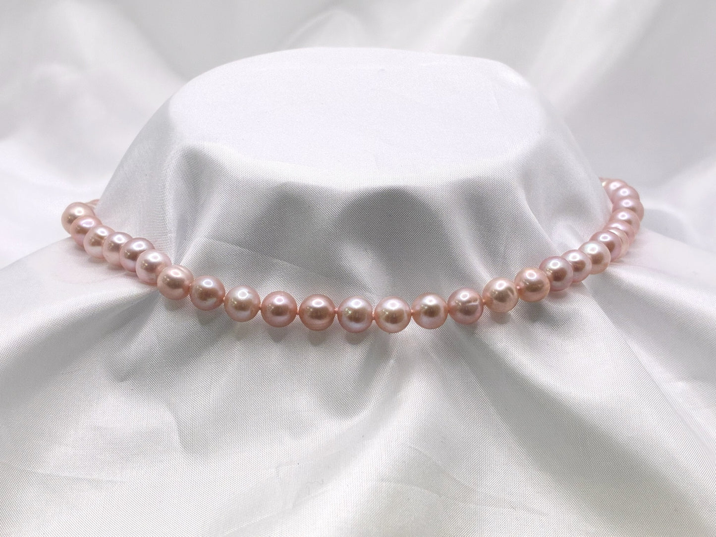 Sterling Silver Lavender Freshwater Pearl Necklace
