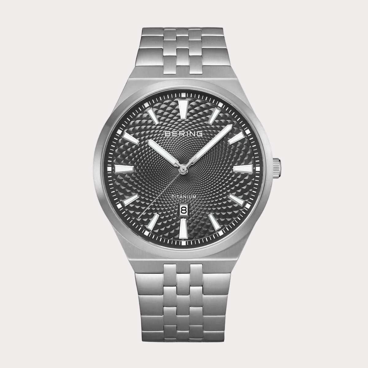 BERING Men's Brushed Silver Illusion Watch