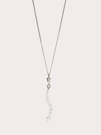 9ct White Gold Diamond Pendant