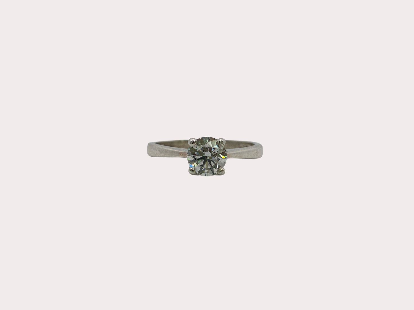 Sterling Silver Lab Diamond Solitaire