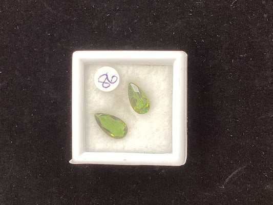MRJ5305 Pear Shaped Green Tourmaline 10 x 9mm 0.71ct