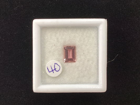 MRJ5259 Emerald Cut Pink Tourmaline 6.1 x 4.4mm 0.56ct