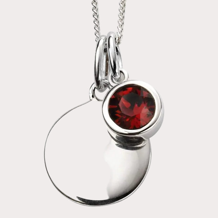 Sterling Silver Crystal Pendant