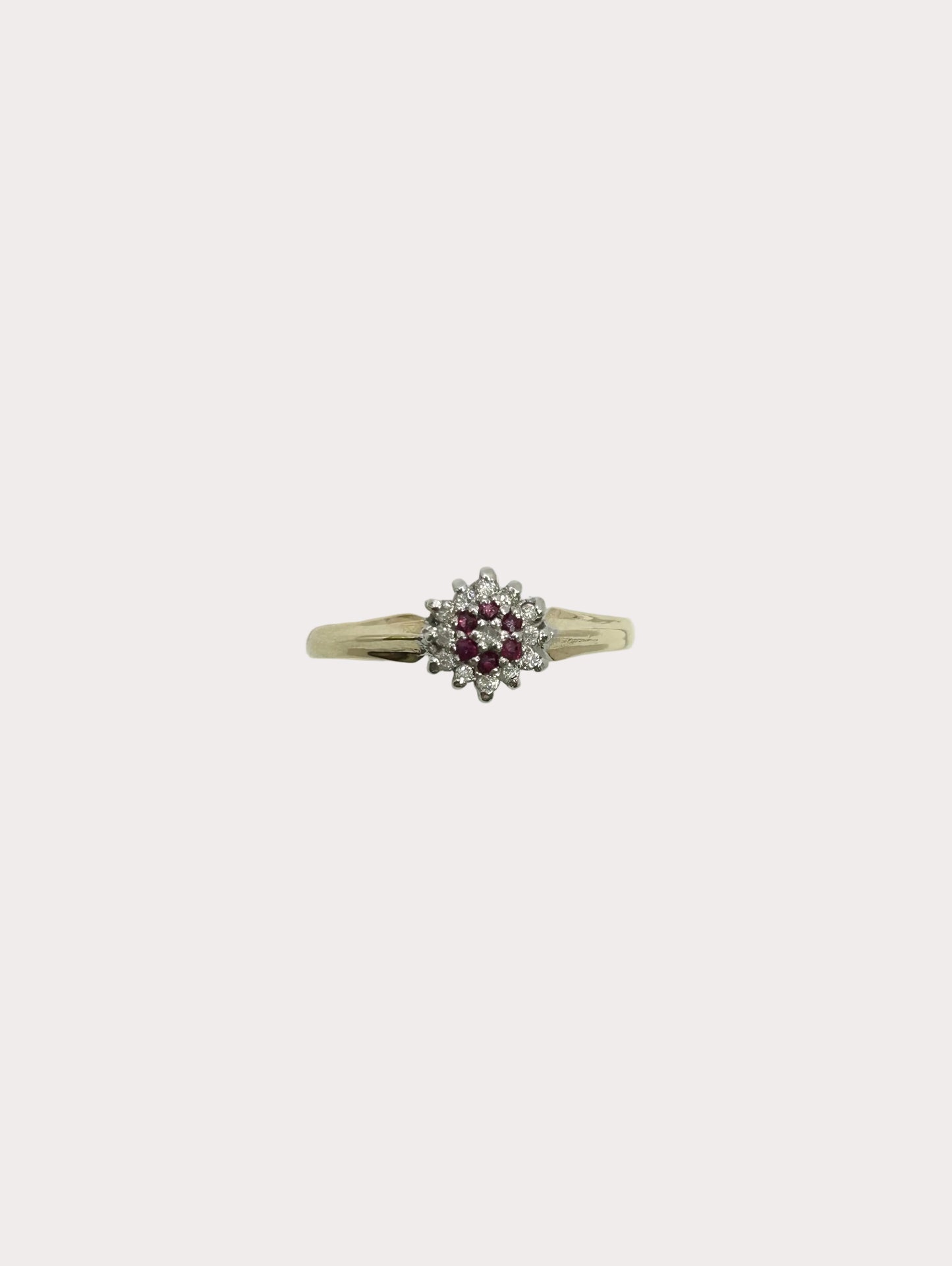 9ct Ruby And Diamond Ring