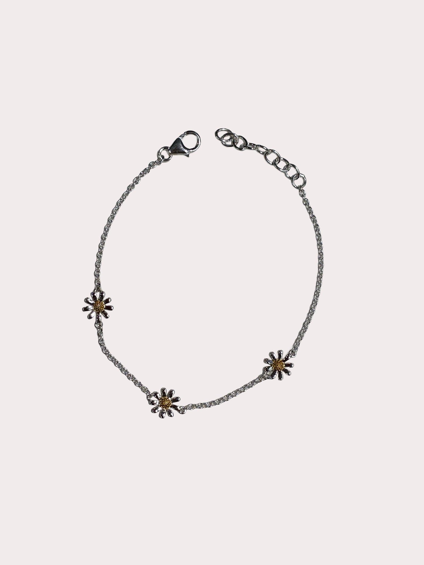Sterling Silver Daisy Chain Bracelet