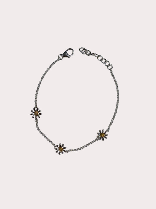 Sterling Silver Daisy Chain Bracelet