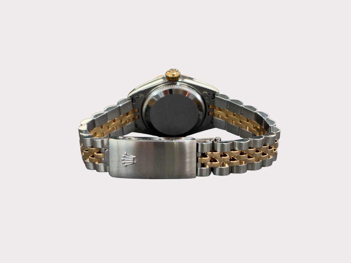 Pre-Owned Rolex Diamond Ladies Bi-Metal Watch Champagne Dial
