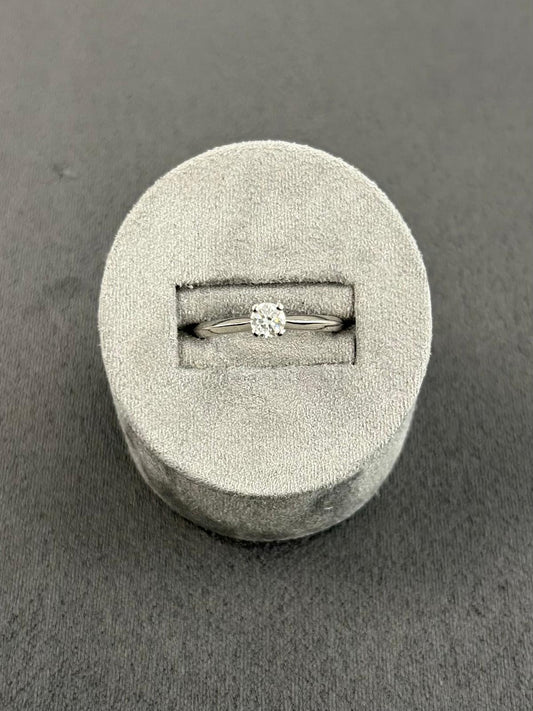 Platinum Diamond Solitaire GIA 0.33 F SI1