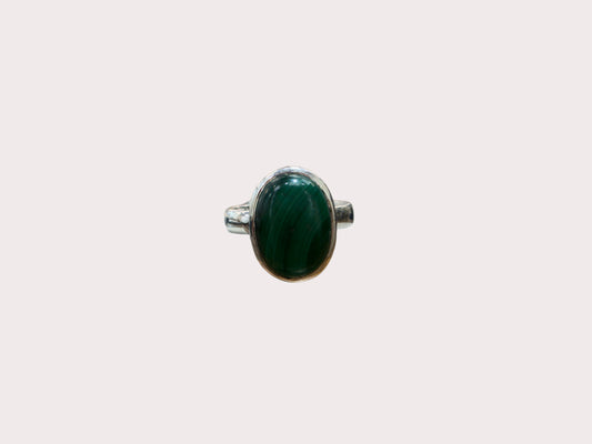 Sterling Silver Malachite Ring
