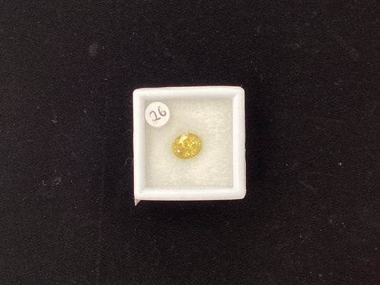Oval Yellow Sapphire Y21 7.4 x 6.2mm 1.62ct