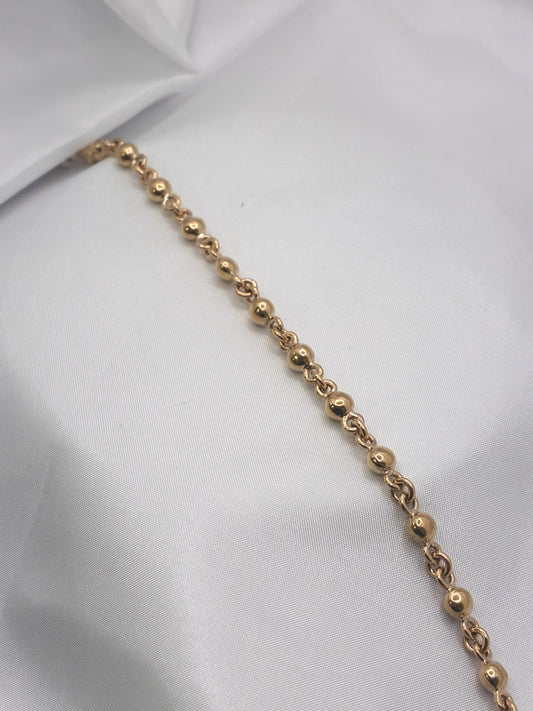 9ct Heavy Bead Bracelet