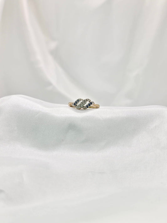 9ct Sapphire And Diamond Ring
