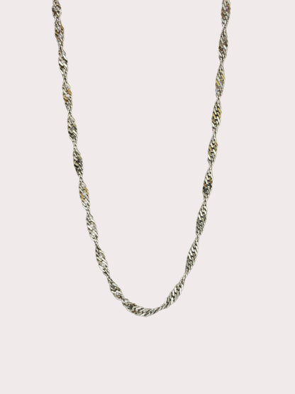 Sterling Silver 18 Inch Singapore Chain