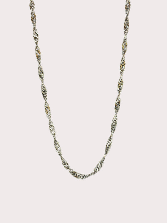 Sterling Silver 18 Inch Singapore Chain