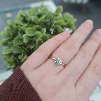 18ct Yellow Gold, Lab Grown Diamond Ring