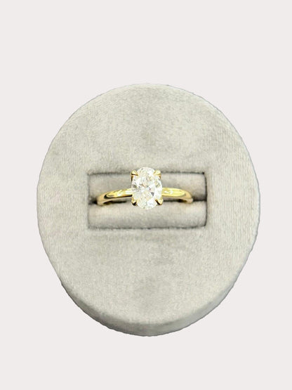 18ct Yellow Gold, Lab Grown Diamond Ring