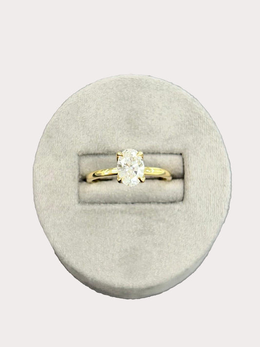 18ct Yellow Gold, Lab Grown Diamond Ring