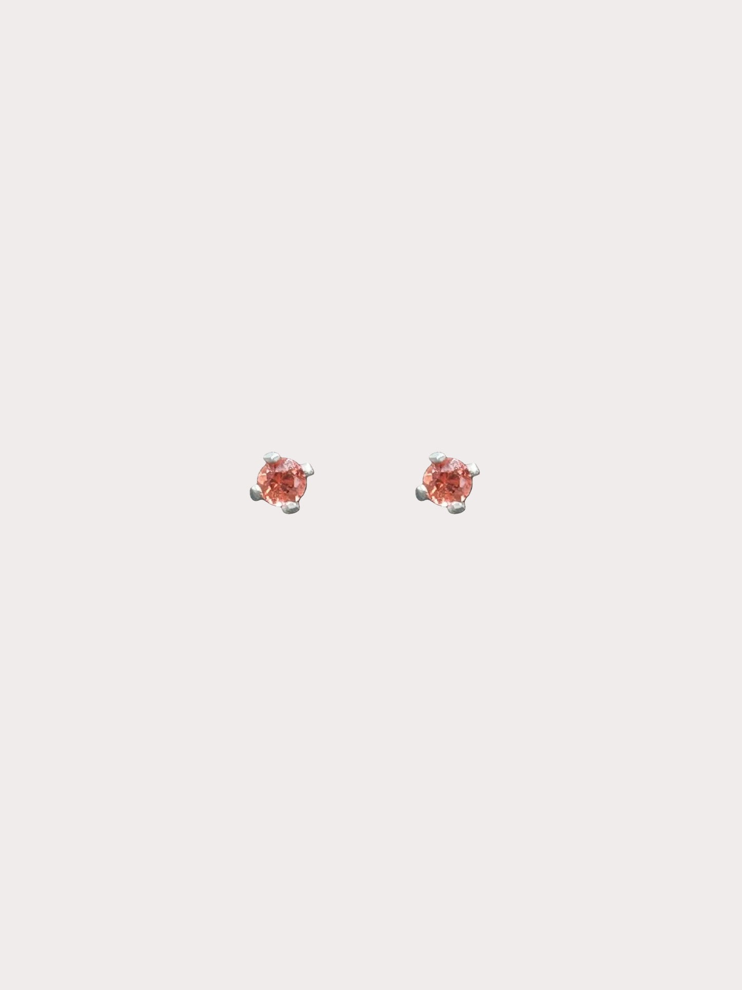 9ct White Gold Studs