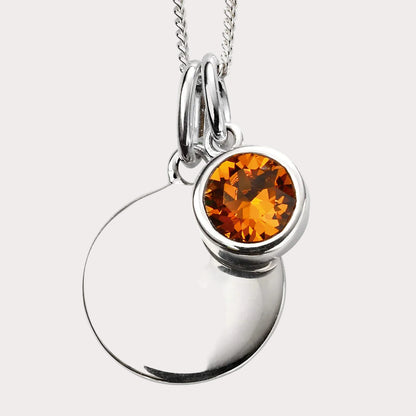 Sterling Silver Crystal Pendant