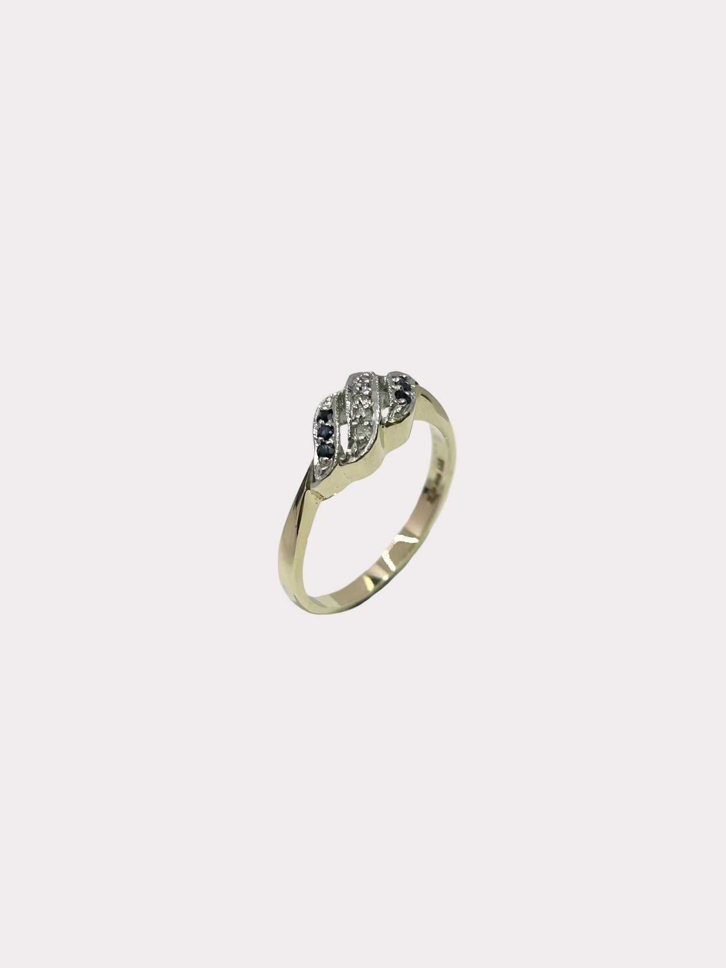 9ct Sapphire And Diamond Ring