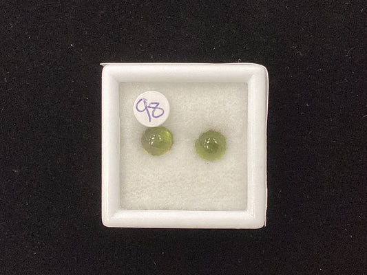 MRJ5317 Cabachon Green Tourmaline 5mm 1.82ct