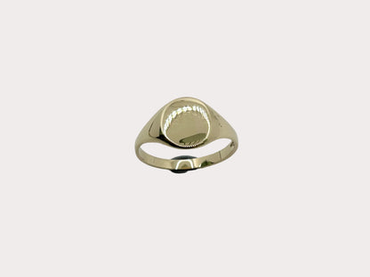 9ct Gold Round Signet 3.7g