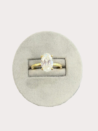 18ct Yellow Gold, Lab Grown Diamond Ring