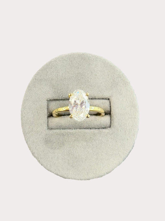 18ct Yellow Gold, Lab Grown Diamond Ring