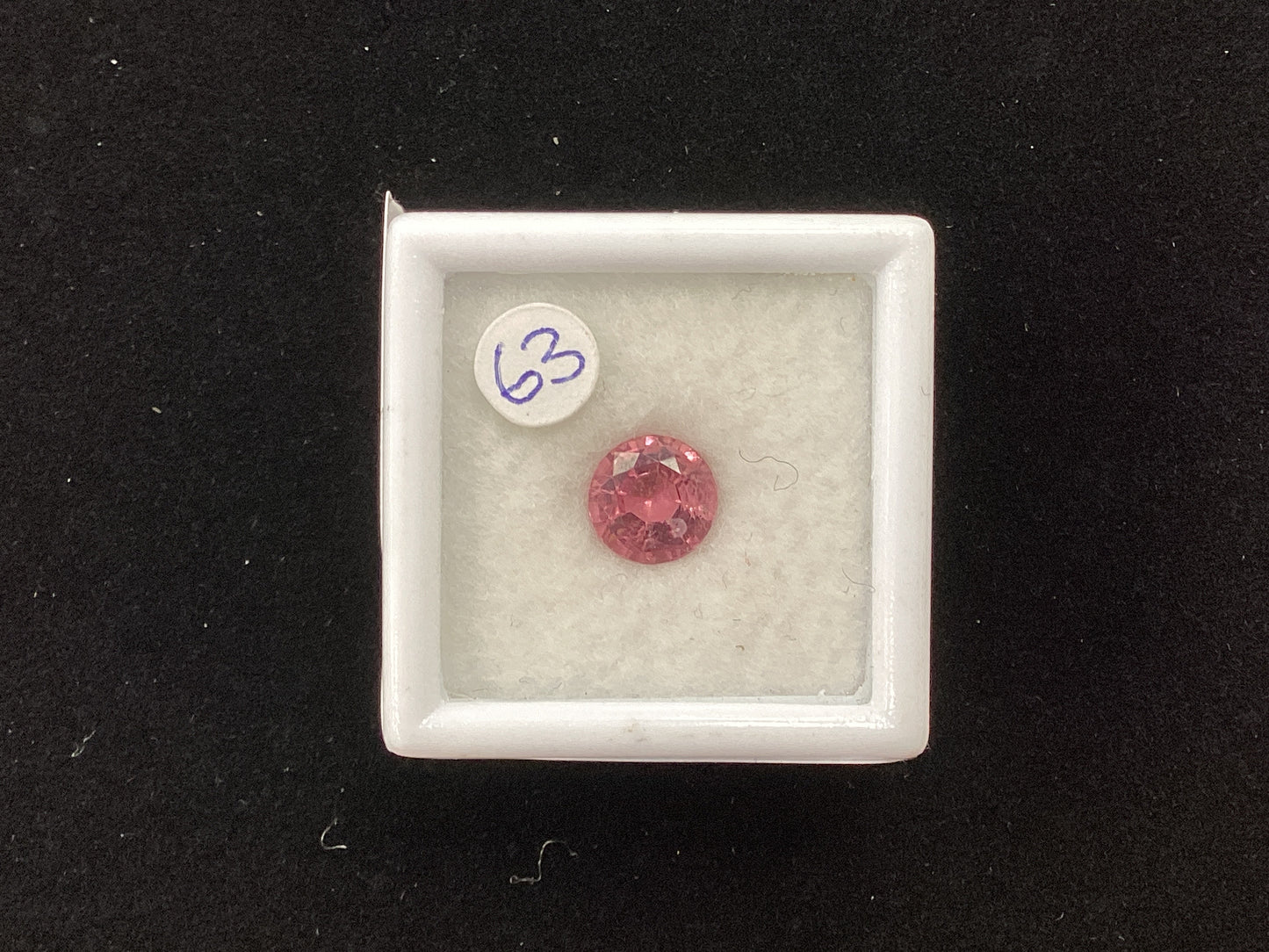 MRJ5282 Round Pink Tourmaline 6.5 x 6.5mm 1.05ct