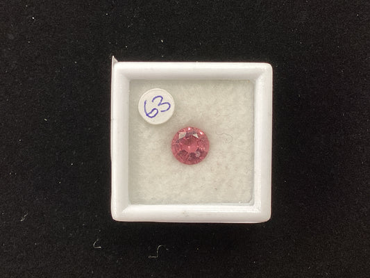 MRJ5282 Round Pink Tourmaline 6.5 x 6.5mm 1.05ct