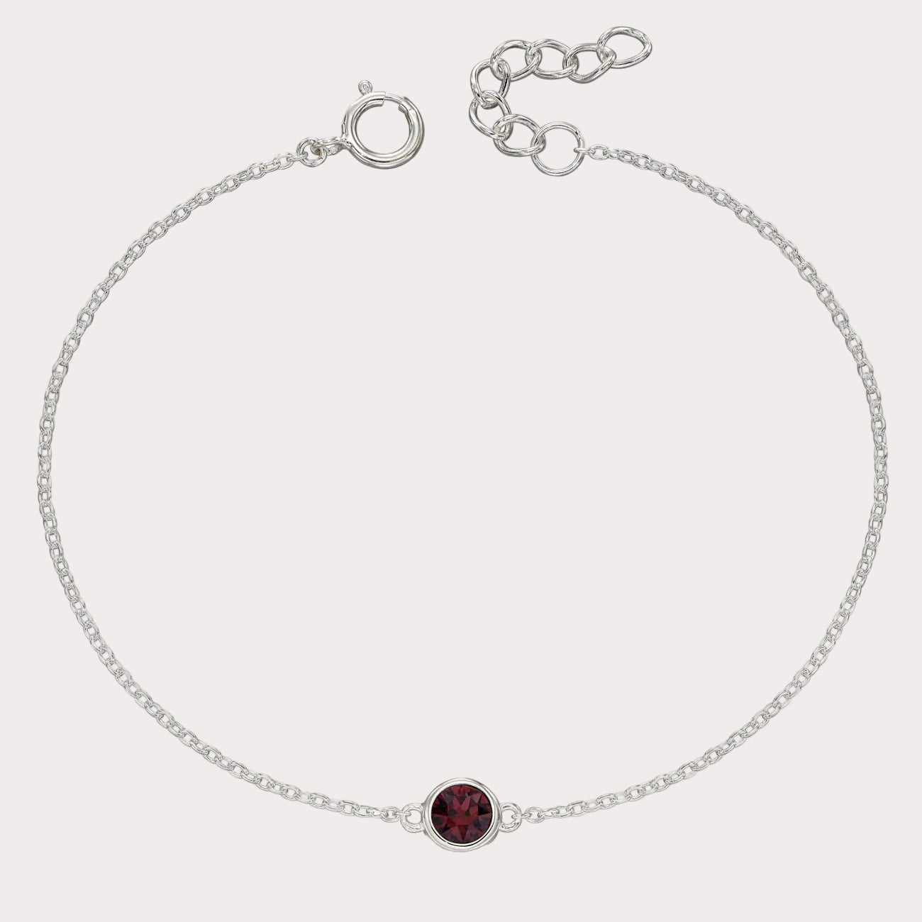 Sterling Silver Crystal Bracelet