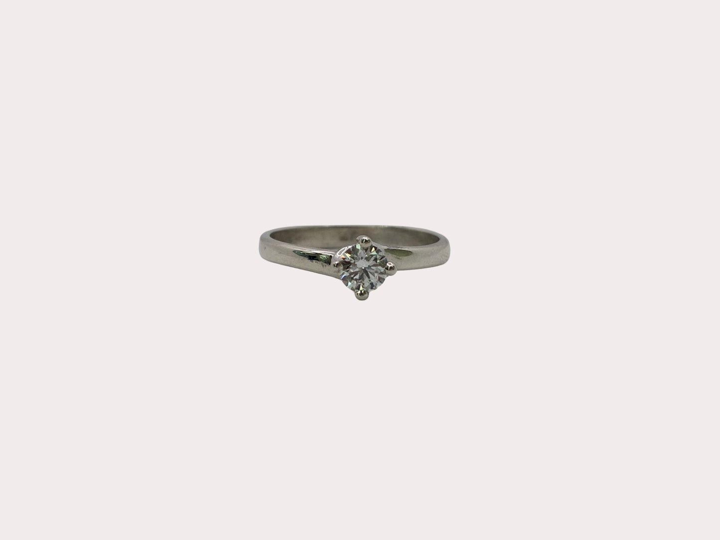 Sterling Silver Lab Diamond Solitaire