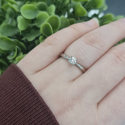 Platinum Diamond Solitaire GIA 0.25 F VS1