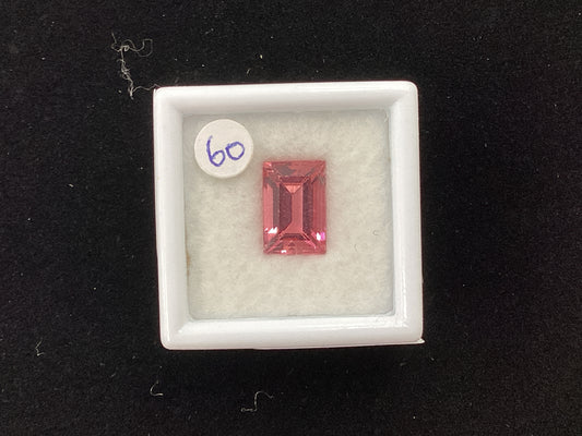 MRJ5279 Emerald Cut Pink Tourmaline 9.8 x 6.6mm 2.42ct