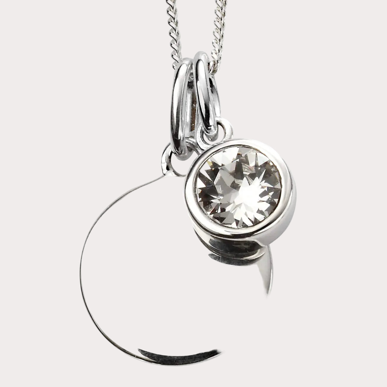 Sterling Silver Crystal Pendant