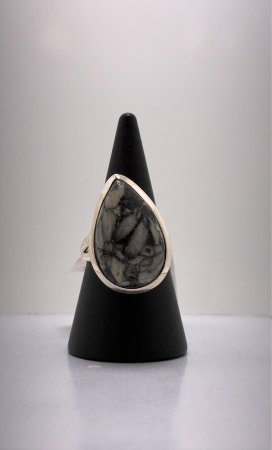 Sterling Silver Pinolite Ring