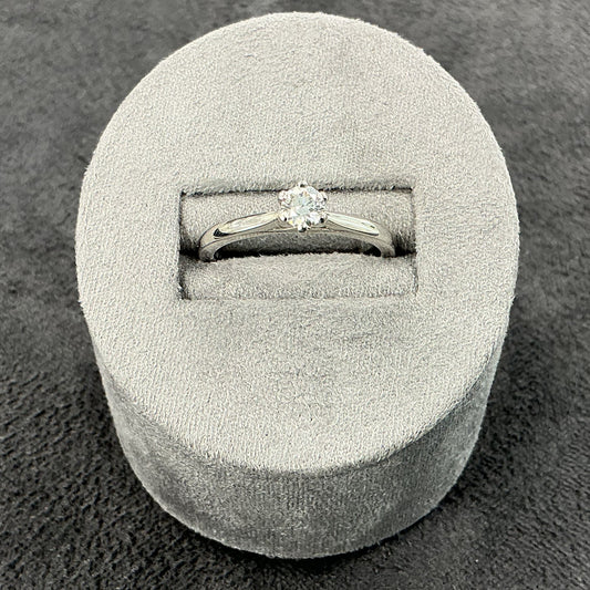 Platinum Diamond Solitaire GIA 0.26 F VS1