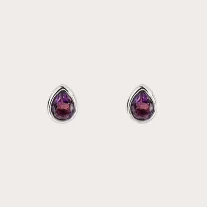 Sterling Silver Semi Precious Natural Studs