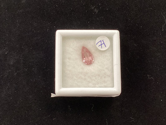 MRJ5290 Pear Shaped Pink Tourmaline 8.4 x 4.8mm 0.81ct