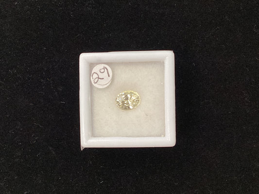 Oval Yellow Sapphire Y32 6.6 x 6.1mm 1.60ct